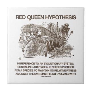 Rote Königin-Hypothese (rote Königin Fliese