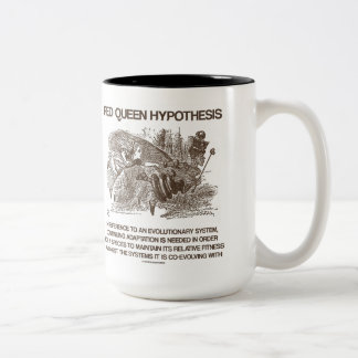 Rote Königin-Hypothese (rotes Königin-Märchenland Zweifarbige Tasse