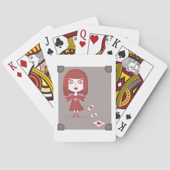 Rote Königin Spielkarten (Rückseite)