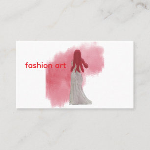 Rote Kopf Fashionista Visitenkarte