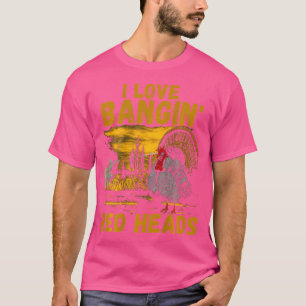 Rote Köpfe Erwachsenen Humor Lustige Truthahnjagd T-Shirt