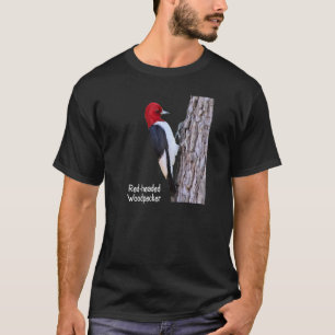 Rote Kopfspecht Woodpecker Woodpecker Bird Ornitho T-Shirt