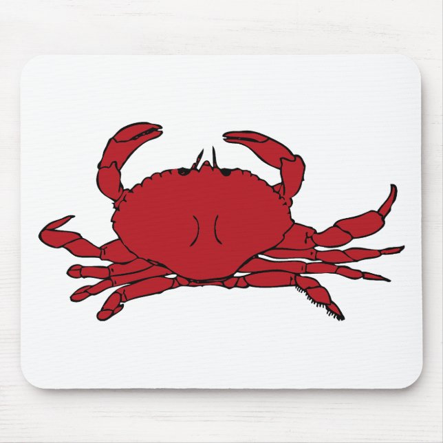 Rote Krabbe Mousepad (Vorne)