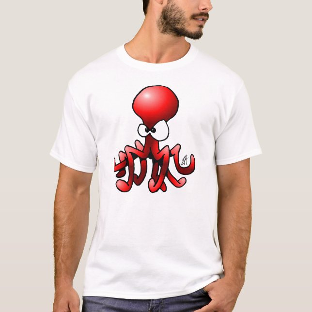 Rote Krake T-Shirt (Vorderseite)