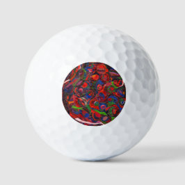 Rote Kreise Golfball