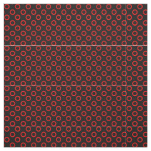 Rote Kreise mit Schwarz Stoff