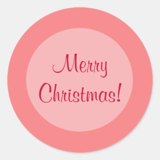 Rote Kreise Runder Aufkleber