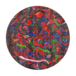 Rote Kreise Schneidebrett