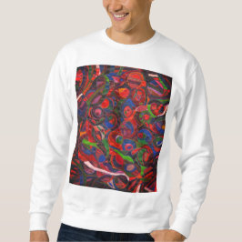 Rote Kreise Sweatshirt