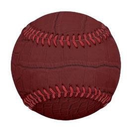 rote Krokodil-Hautfarbe Baseball