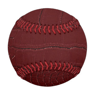 Rote Krokodile Hautfarbe Druck veraltet Baseball
