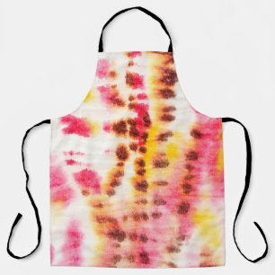 Rote künstlerische Verschmutzung. Tie Dye Textur. Schürze