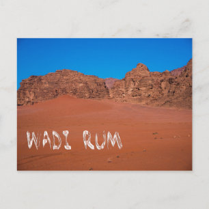 Rote Landschaft Wadi Rum Postkarte
