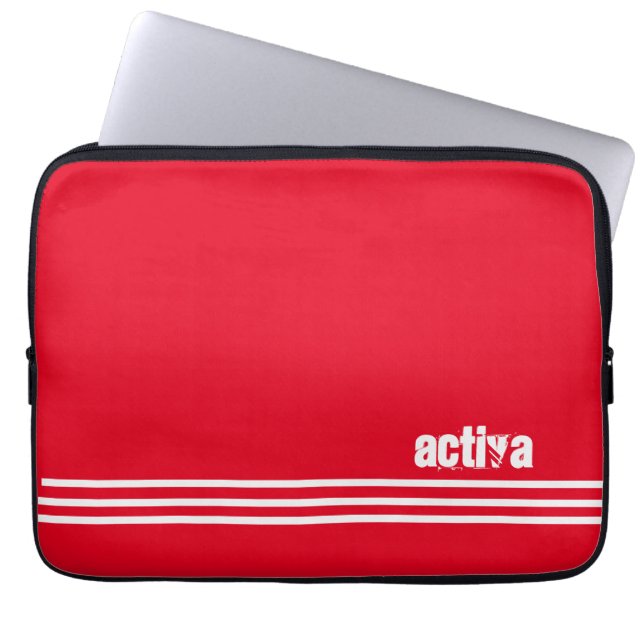 rote Laptop-Tasche Laptopschutzhülle (Vorderseite)