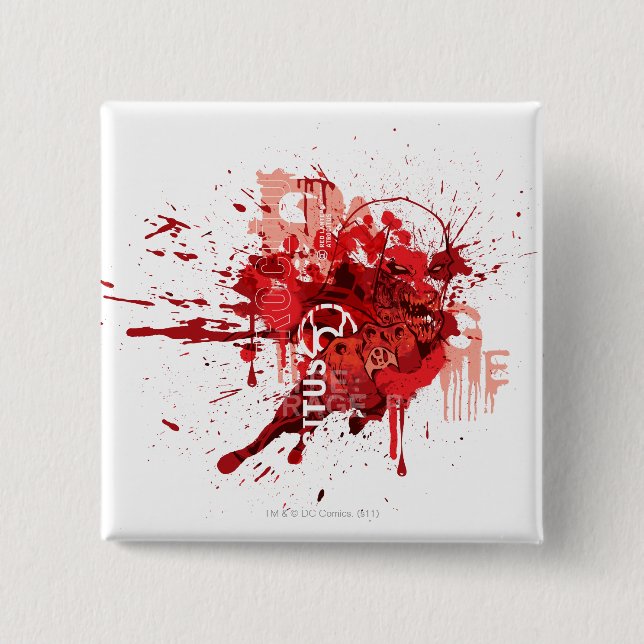 Rote Laterne Korps-Collage Button (Vorderseite)