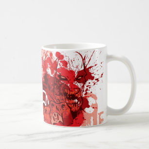 Rote Laterne Korps-Collage Kaffeetasse
