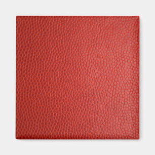 Rote Lederoptik Magnet