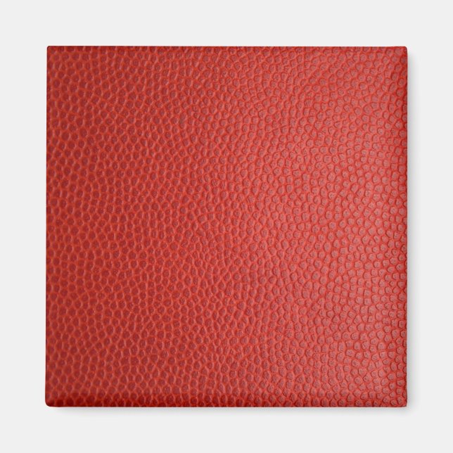 Rote Lederoptik Magnet (Vorne)