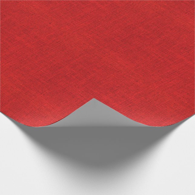 Rote Leinwand-Beschaffenheit Geschenkpapier (Ecke)