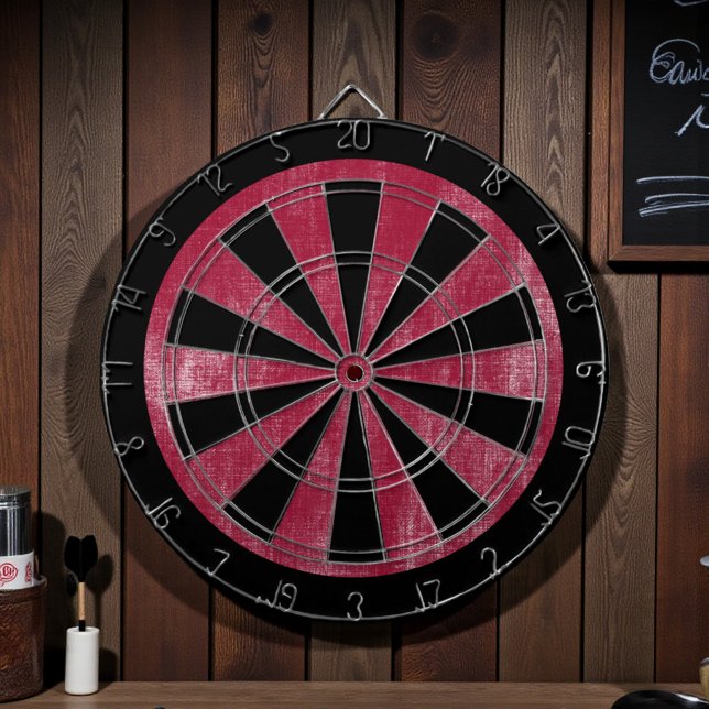 Rote Leinwand Holzstruktur Dartscheibe (Von Creator hochgeladen)
