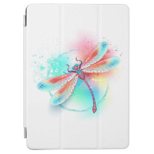 Rote Libelle im Aquarellhintergrund iPad Air Hülle