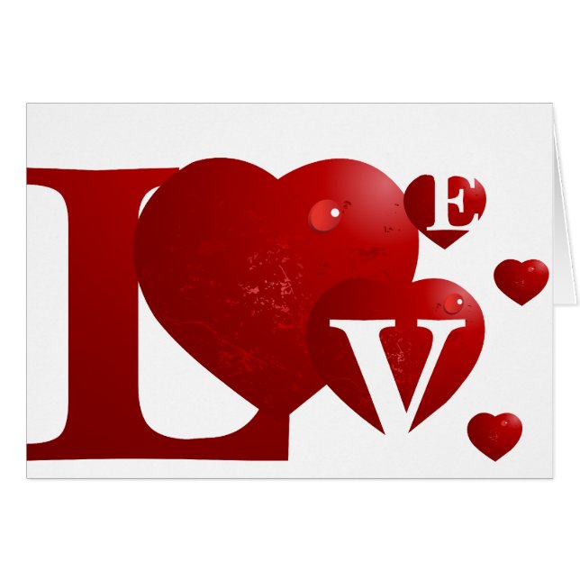 Rote LIEBE (Vorderseite (Horizontal))