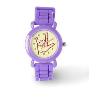 Rote Liebe ASL I, die Sie aufpassen Armbanduhr