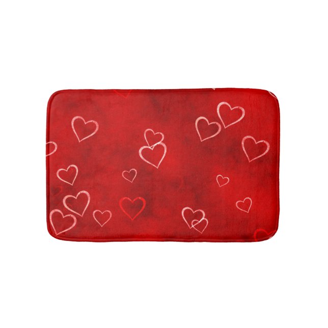 Rote Liebe Badematte (Vorderseite)