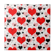 Rote Liebe Herz Abstrakte Formen