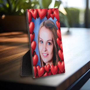 Rote Liebe Herz Gerahmtes Foto Personalisiert Fotoplatte