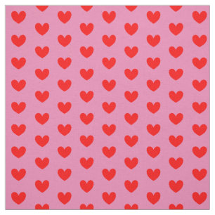 Rote Liebe hört auf rosa Niedlich Stoff