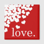 rote Liebe. -Magnet Magnet<br><div class="desc">Herzchen Konfetti! ;)</div>