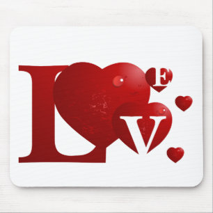Rote LIEBE Mousepad