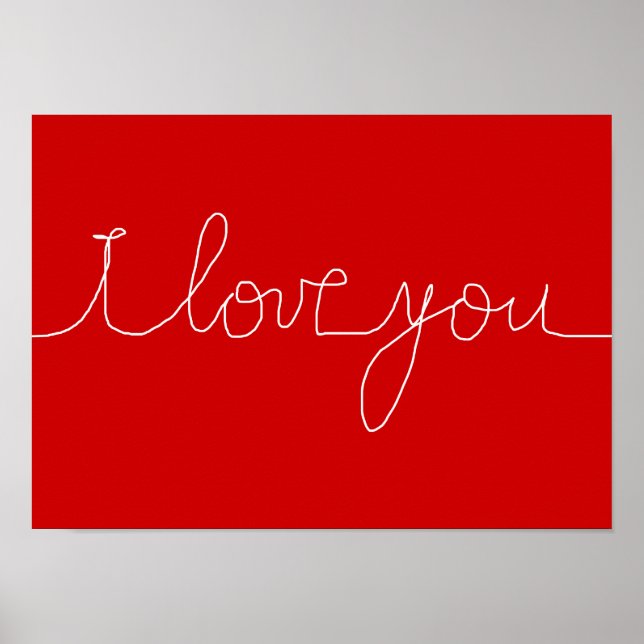 Rote Liebe Poster (Vorne)