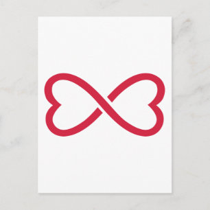Rote Liebe Postkarte