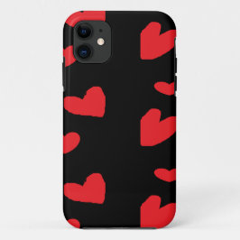 Rote Liebe Schwarz Case-Mate iPhone Hülle