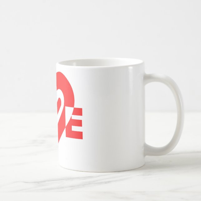 Rote Liebe Tasse (Rechts)