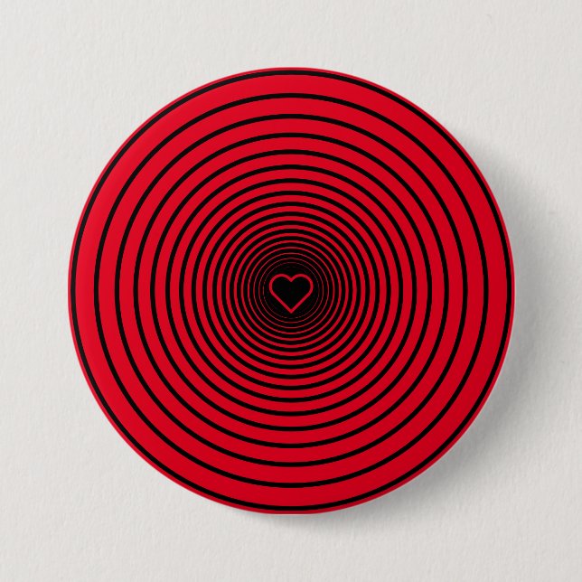 Rote Liebe - Wählen Sie Ihre Lieblingsfarben aus - Button (Vorderseite)
