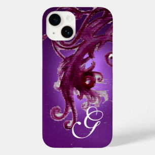 ROTE LILA BERRIEN UND FLORALLE WIRBEL MONOGRAM Case-Mate iPhone 14 HÜLLE