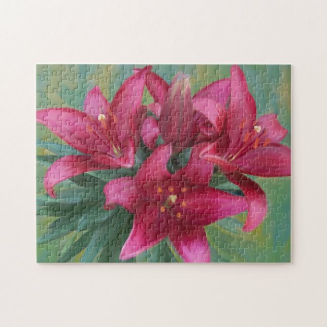 Rote Lilie Puzzle (Horizontal)