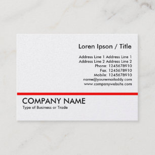 Rote Linie - Platinkarte Visitenkarte