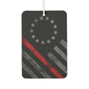 Rote Linie Vintage Amerikanische Flagge Autolufterfrischer