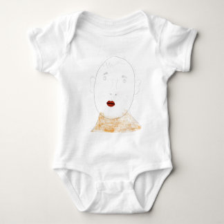 Rote Lippen Baby Strampler