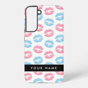 Rote Lippen, Blaue Lippen, Kuss, Dein Name, Person Samsung Galaxy Hülle