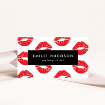 Rote Lippen, Kuss, Lippenmuster, Schminkkünstler