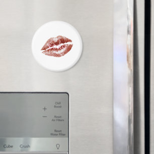 Rote Lippen küssen XOXO  Magnet
