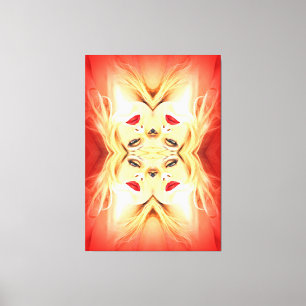 Rote Lippen Leinwanddruck