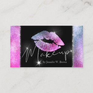 Rote Lippen Lippenstift Make-up elegante Luxus Visitenkarte