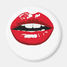 Rote Lippen Magnet