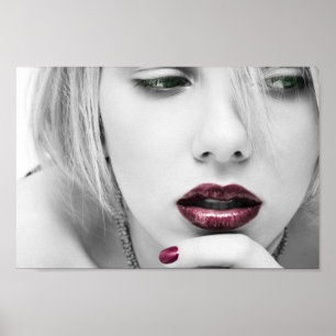 Rote Lippen Poster